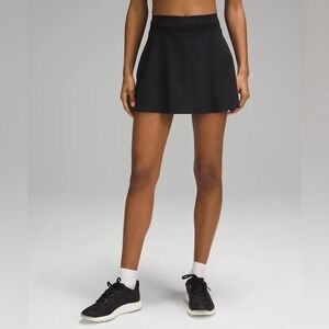Lululemon Lightweight High-Rise Tennis Skirt Black Athleisure Golf Size 0